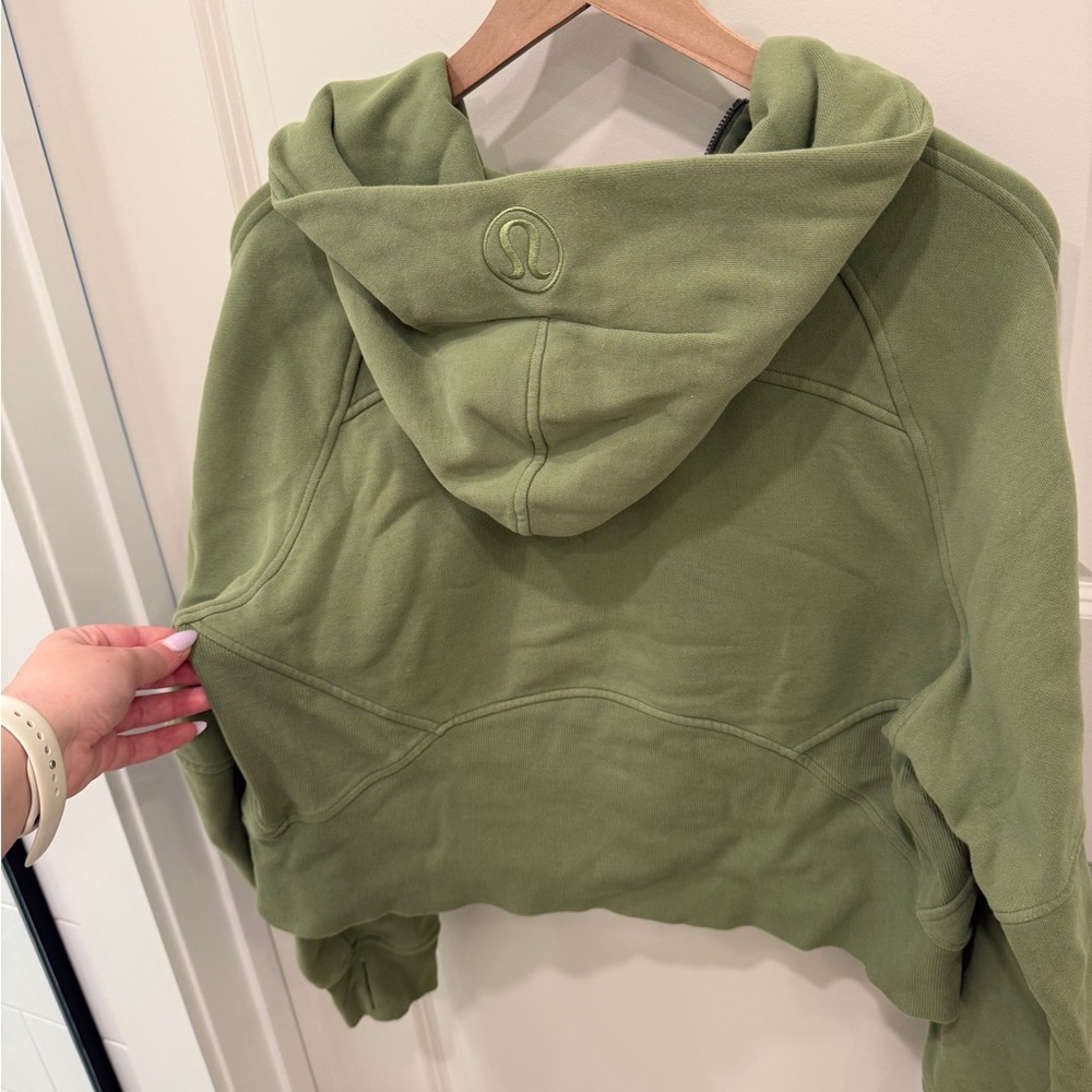 lululemon athletica Olive Green Half-Zip Hoodie - Picture 5 of 6